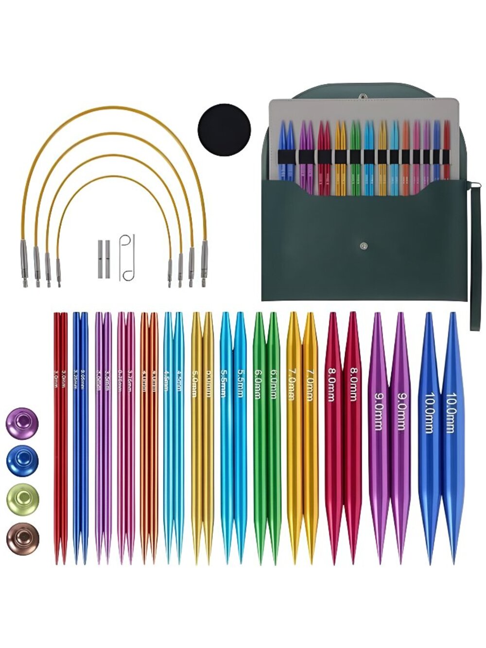 3.94-Inch(10cm) Interchangeable Circular Knitting Needles Set 13
